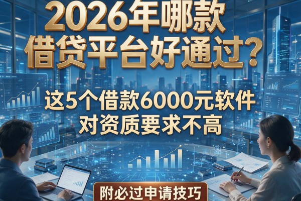 2026年哪款借贷平台好通过？这5个借款6000元软件对资质要求不高，附必过申请技巧！