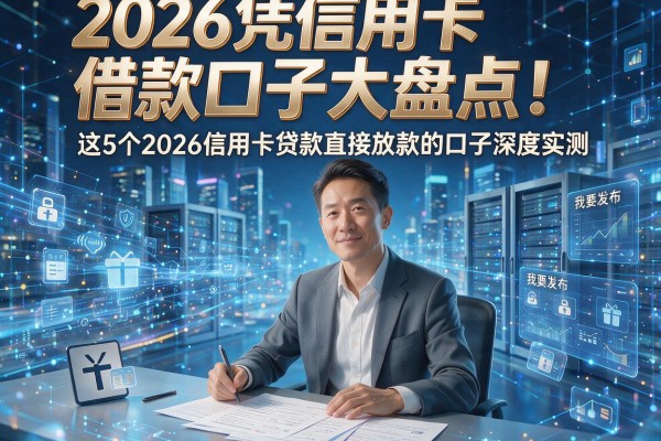 2026凭信用卡借款口子大盘点!这5个2026信用卡贷款直接放款的口子深度实测