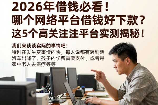 2026年借钱必看!哪个网络平台借钱好下款?这5个高关注度平台实测揭秘!