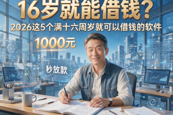 16岁就能借钱？2026这5个满十六周岁就可以借钱的软件，1000元秒放款！