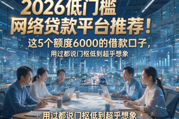 2026低门槛网络贷款平台推荐！这5个额度6000的借款口子，用过都说门槛低到超乎想象