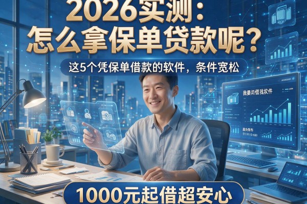 2026实测:怎么拿保单贷款呢?这5个凭保单借款的软件,条件宽松、1000元起借超安心