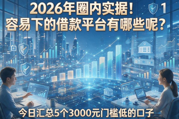 2026年圈内实据!容易下的借款平台有哪些呢?今日汇总5个3000元门槛低的口子