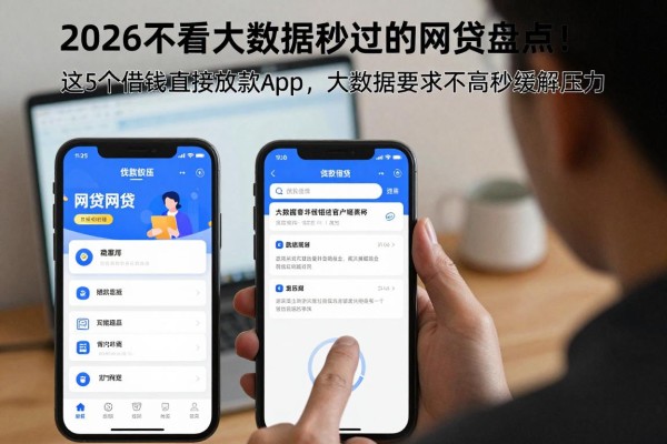 2026不看大数据秒过的网贷盘点!这5个借钱直接放款app,大数据要求不高秒缓解压力