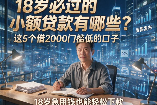 18岁必过的小额贷款有哪些？这5个借2000门槛低的口子，18岁急用钱也能轻松下款！