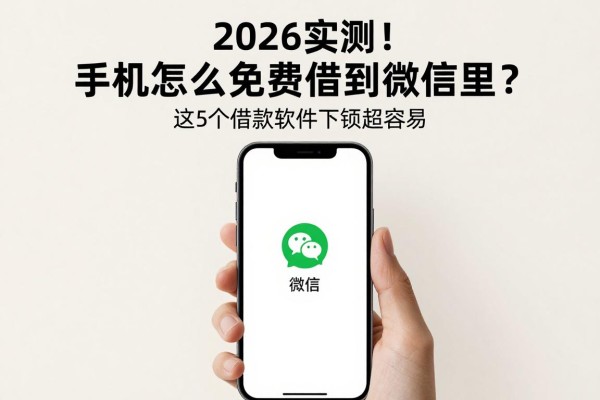 2026实测！手机怎么免费借钱到微信里？这5个借款软件下款超容易