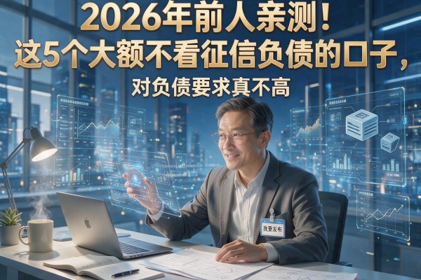 2026年前人亲测!这5个大额不看征信负债的口子,对负债要求真不高