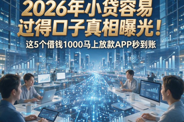 2026年小贷容易过得口子真相曝光！这5个借钱1000马上放款APP秒到账