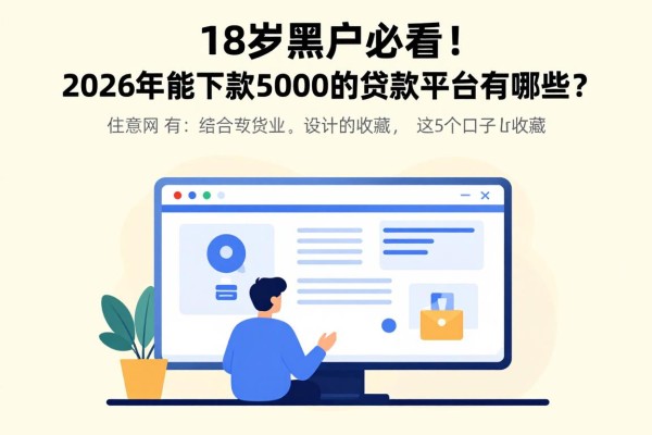 18岁黑户必看！2026年能下款5000的贷款平台有哪些？这5个口子速收藏