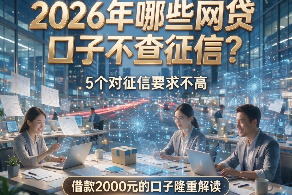 2026年哪些网贷口子不查征信？5个对征信要求不高、借款2000元的口子隆重解读！