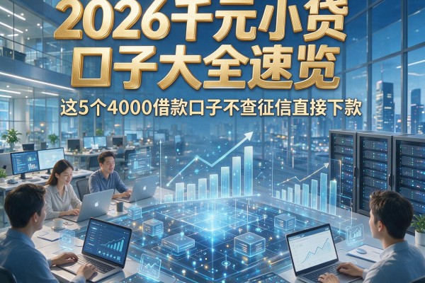 2026千元小贷口子大全速览,这5个4000借款口子不查征信直接下款!