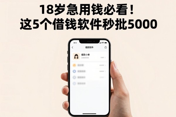 18岁急用钱必看！这5个借钱软件秒批5000，2026内部渠道整理