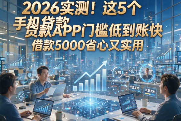 2026实测！这5个手机贷款APP门槛低到账快，借款5000省心又实用