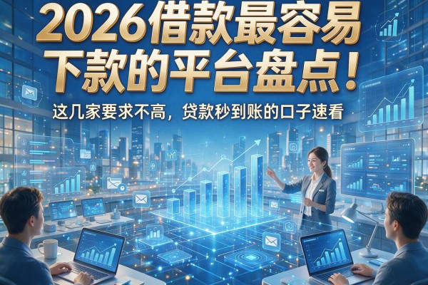 2026借款最容易下款的平台盘点！这几家要求不高、贷款秒到账的口子速看