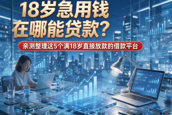 18岁急用钱在哪能贷款？亲测整理这5个满18岁直接放款的借款平台