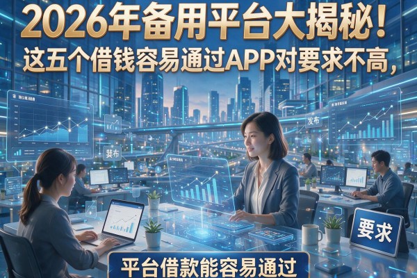 2026年备用平台大揭秘!这五个借钱容易通过APP对要求不高,平台借款能容易通过