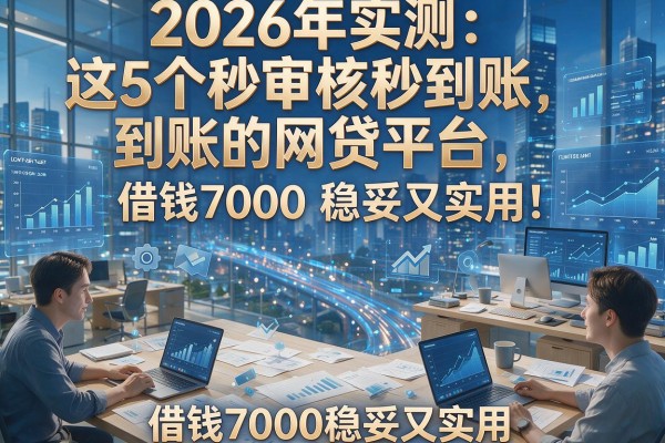 2026年实测：这5个秒审核秒到账的网贷平台，借钱7000稳妥又实用！