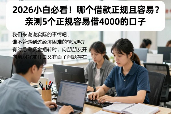 2026小白必看！哪个借款正规且容易？亲测5个正规容易借4000的口子