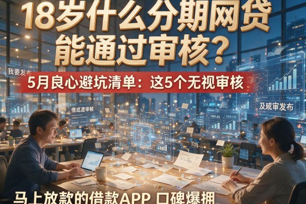 18岁什么分期网贷能通过审核?5月良心避坑清单:这5个无视审核、马上放款的借款APP口碑爆棚