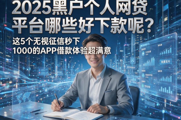2025黑户个人网贷平台哪些好下款呢?这5个无视征信秒下1000的APP借款体验超满意