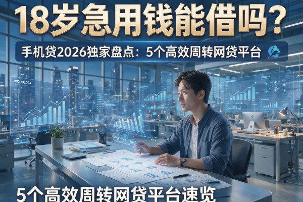 18岁急用钱能借吗?手机贷2026独家盘点:5个高效周转网贷平台速览!