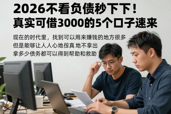 2026不看负债秒下！真实可借3000的5个口子速来
