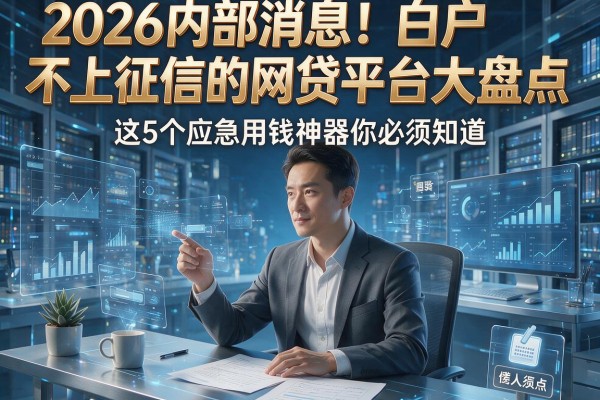 2026内部消息！白户不上征信的网贷平台大盘点，这5个应急用钱神器你必须知道