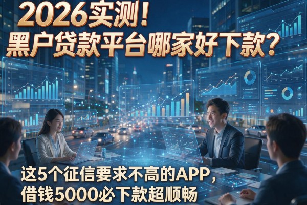 2026实测!黑户贷款平台哪家好下款?这5个征信要求不高的APP,借钱5000必下款超顺畅