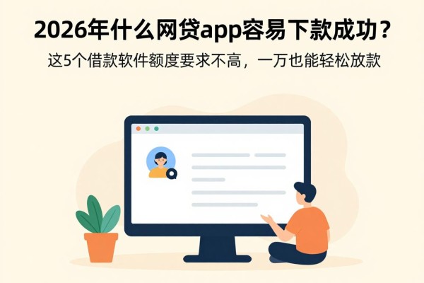 2026年什么网贷app容易下款成功？这5个借款软件额度要求不高，一万也能轻松放款！