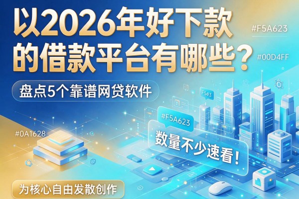 2026年好下款的借款平台有哪些？盘点5个靠谱网贷软件，数量不少速看！
