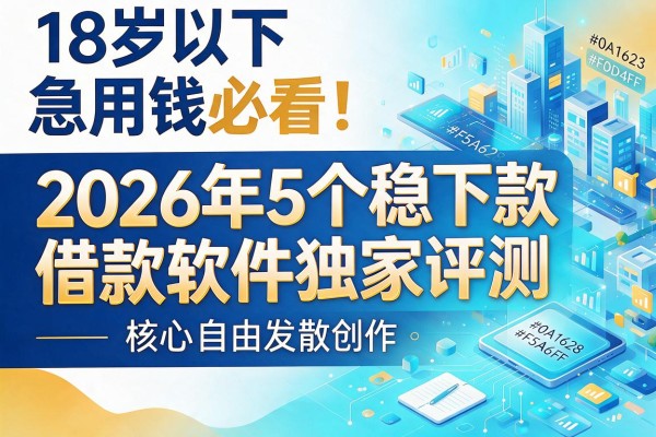 18岁以下急用钱必看!2026年5个稳下款借款软件独家评测