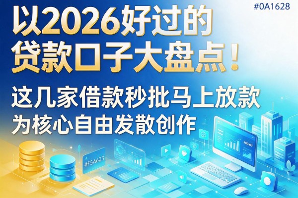 2026好过的贷款口子大盘点!这几家借款秒批马上放款