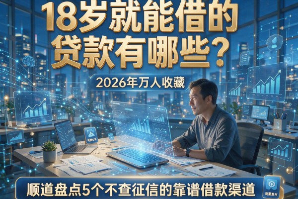 18岁就能借的贷款有哪些?2026年万人收藏,顺道盘点5个不查征信的靠谱借款渠道