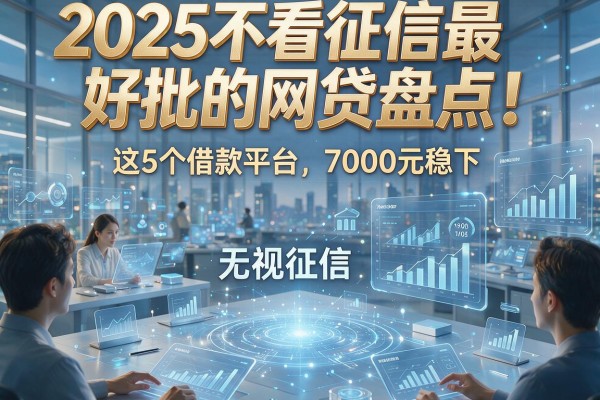 2025不看征信最好批的网贷盘点！这5个借款平台无视征信，7000元稳下