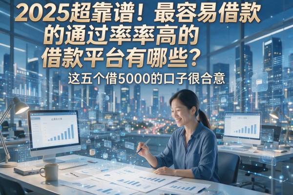 2025超靠谱！最容易借款的通过率高的借款平台有哪些？这五个借5000的口子很合意