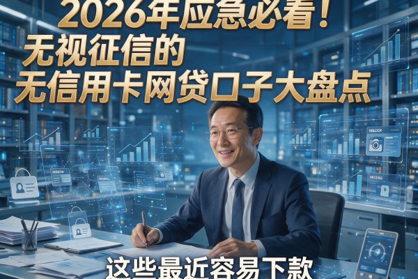 2026年应急必看!无视征信的无信用卡网贷口子大盘点,这些最近容易下款
