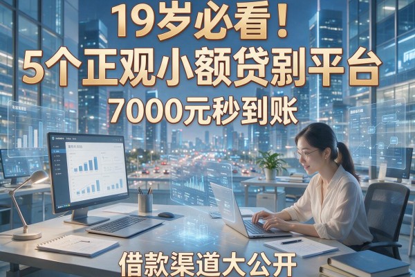 19岁必看!5个正规小额贷款平台,7000元秒到账,借款渠道大公开