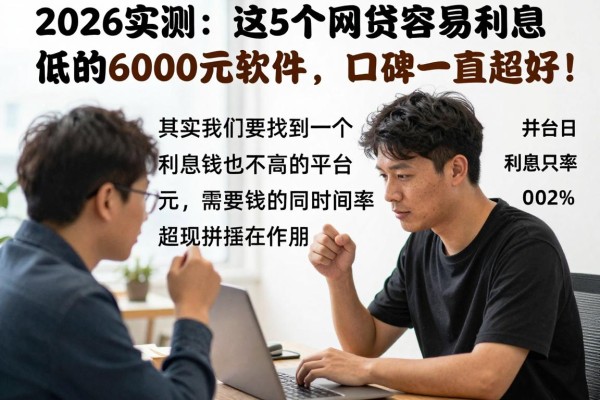 2026实测：这5个网贷容易借利息低的6000元软件，口碑一直超好！