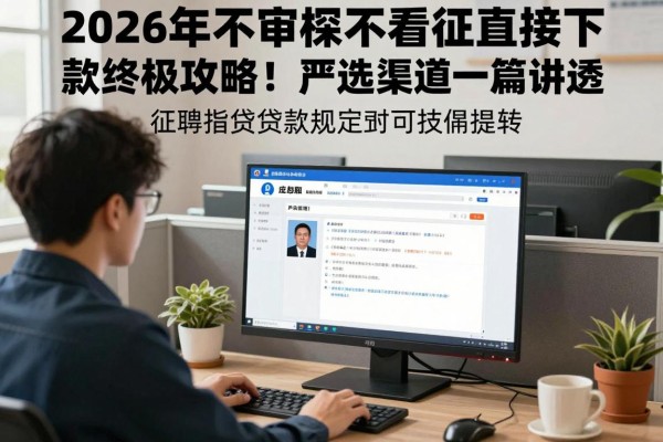 2026年不审核不看征信直接下款终极攻略！严选渠道一篇讲透！