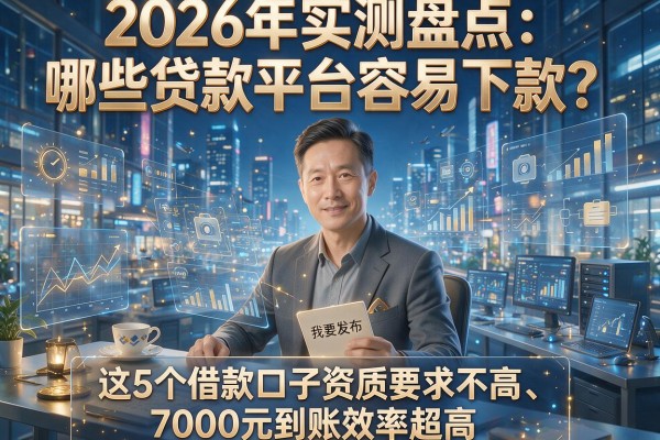2026年实测盘点:哪些贷款平台容易下款?这5个借款口子资质要求不高、7000元到账效率超高!