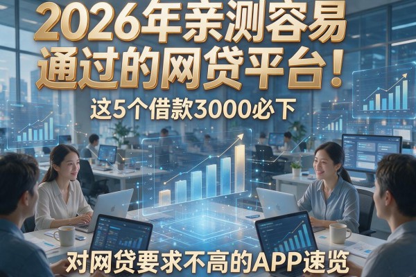 2026年亲测容易通过的网贷平台!这5个借款3000必下、对网贷要求不高的APP速览