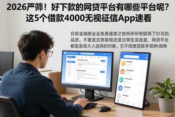2026严筛!好下款的网贷平台有哪些平台呢?这5个借款4000无视征信app速看