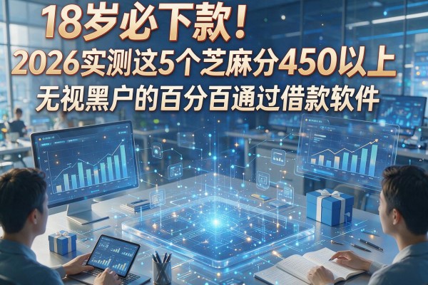 18岁必下款!2026实测这5个芝麻分450以上无视黑户的百分百通过借款软件