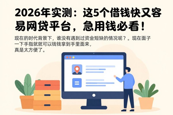 2026年实测：这5个借钱快又容易的网贷平台，急用钱必看！