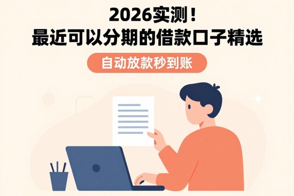 2026实测!最近可以分期的借款口子精选这5个,自动放款秒到账