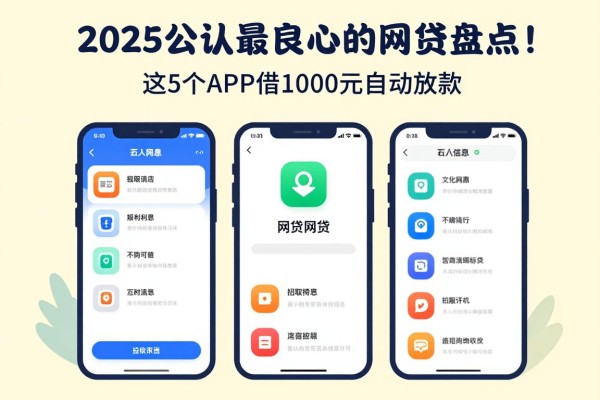 2025公认最良心的网贷盘点!这5个APP借1000元自动放款,门槛低到想不到