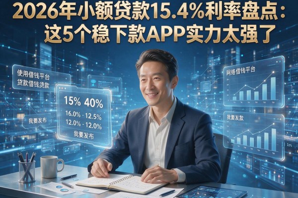 2026年小额贷款15.4%利率盘点：这5个稳下款APP实力太强了