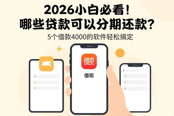 2026小白必看！哪些贷款可以分期还款？这5个借款4000的软件轻松搞定