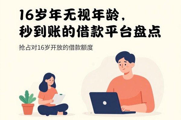 16岁也能借!2026无视年龄秒到账的借款平台盘点,抢占对16岁开放的借款额度