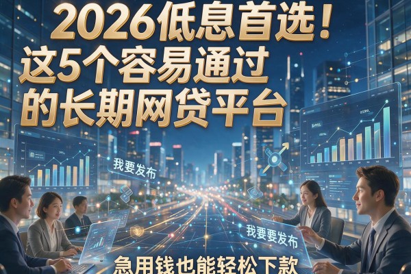2026低息首选！这5个容易通过的长期网贷平台，急用钱也能轻松下款！